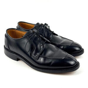 Allen Edmonds Hancock Mens 6.5 D Black Leather Split Toe Oxford Dress Shoes 8404